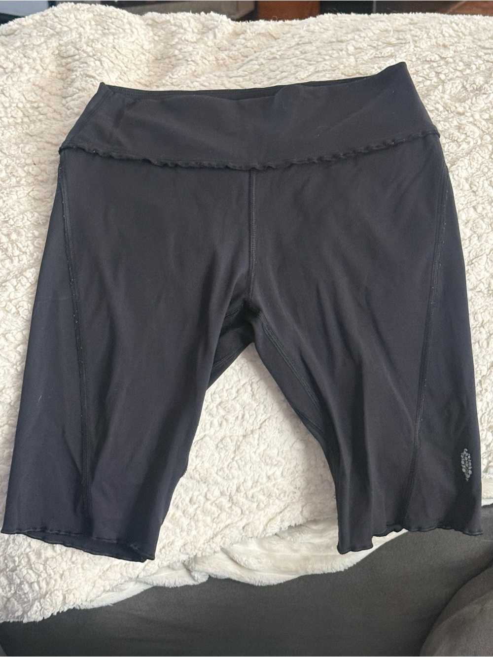 Free People Black Women’s Bike Shorts -Comfort Stretch